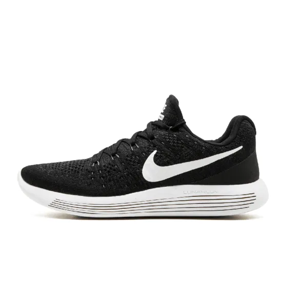 Nike Lunar Epic Flyknit 2 Low Black White Women's