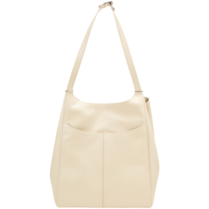 Женская сумка CALVIN KLEIN Embossed Tote Bag (бежевая)