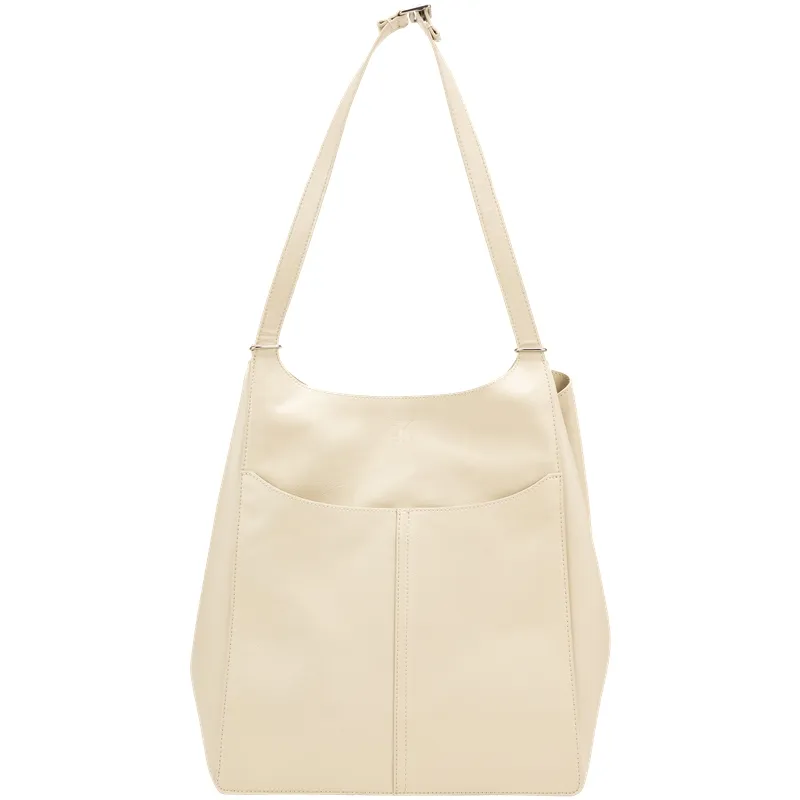 CALVIN KLEIN Synthetic Material Shoulder Bag Medium Women's Khaki Beige