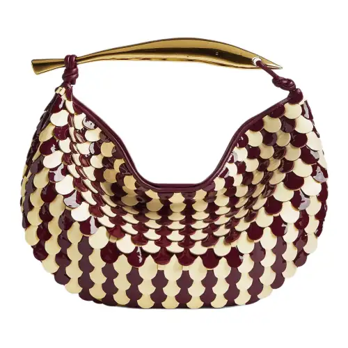 Bottega Veneta Sardine Lambskin Handbag Women's Barolo With Chamomile