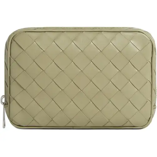 Bottega Veneta Calfskin Storage Bag Trumpets Men's Travertine