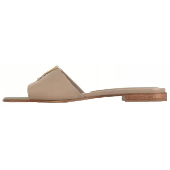 LOUIS VUITTON Capri Slide Slippers Women's Khaki