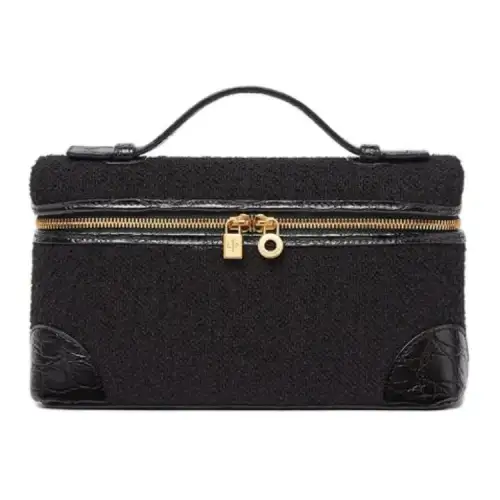 Loro Piana ExtraPocket Sheep Wool & Alpaca One Shoulder Handbag Women's Black
