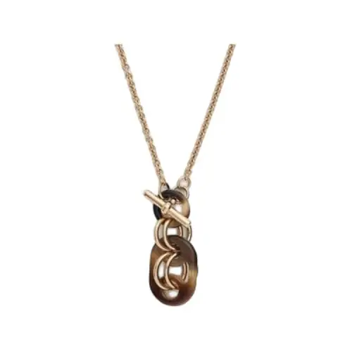 HERMES Brass Charm/Pendant Unisex Gold