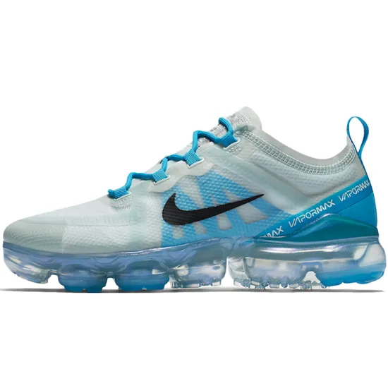 Nike VaporMax Flyknit Running Shoes Women's Low-top Grey/Blue