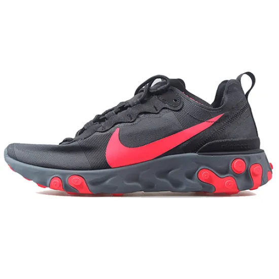 Nike React Element 55 Black Solar Red Women's