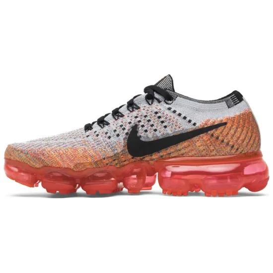 Nike Air VaporMax Wolf Grey Bright Crimson Women's