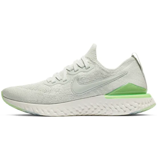 Nike Epic React Flyknit 2 Light Silver Lime Blast Women's