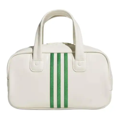 Adidas Electroplated Polyurethane Handbag Regular Women's White & Green