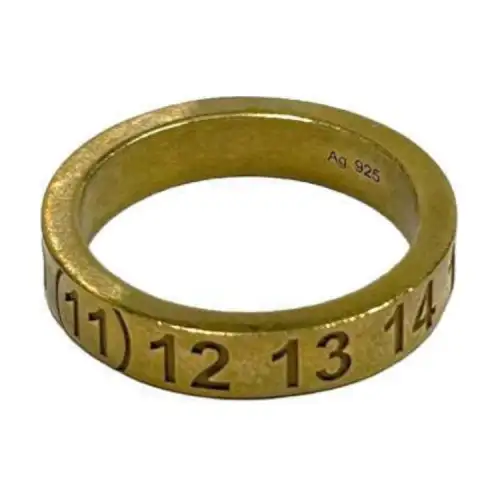 Maison Margiela Silver Rings Women's Gold