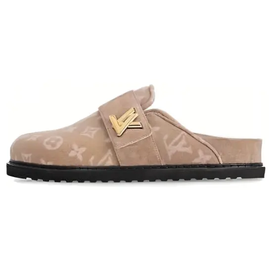 LOUIS VUITTON Closed Toe Slippers Women's