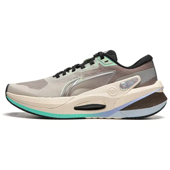 LINING Furious Rider 7.0 V2 Running Shoes Men Low Top Rock White Gray/Tree Gray Brown