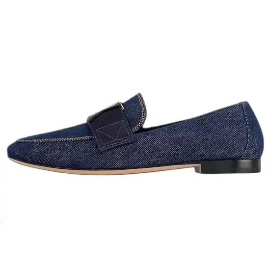 LOUIS VUITTON Capri Loafers Women's Dark Blue