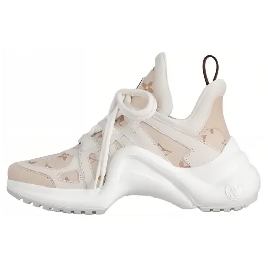 LOUIS VUITTON Archlight 1.0 Low Top Chunky Sneakers Women's Beige