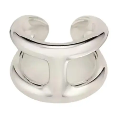 HERMES 925 Sterling Silver Rings Men's Silver