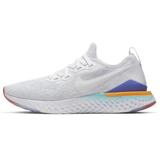 Nike Epic React Flyknit 2 White Hyper Jade Ember Glow Women's