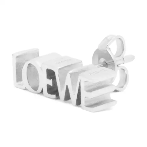 LOEWE Sterling Silver Stud Earrings Women's Silver