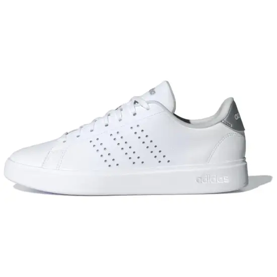 Adidas ADVANTAGE 2.0 Skateboard Shoes Women's Low-Top White Gray Silver