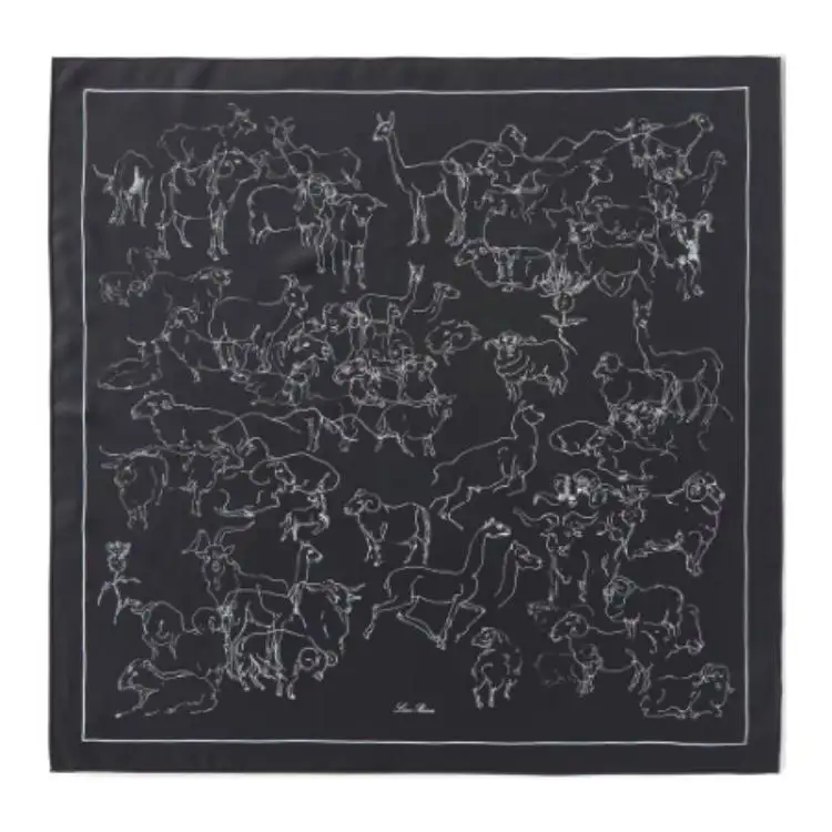 Loro Piana Mulberry Silk Scarves Women's Black