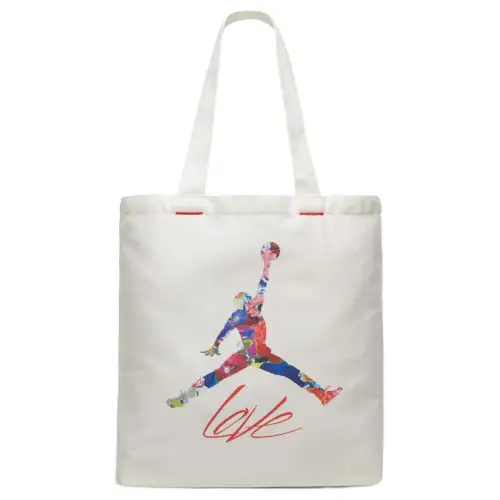 Jordan Cotton Tote Bag, Shopping Bag, Handbag, Shoulder Bag Regular Men's Ecru