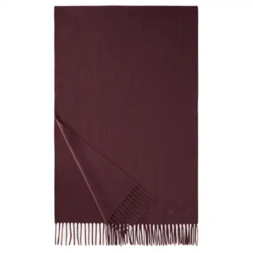 Loro Piana Cashmere Knit Scarves Women's Burgundy