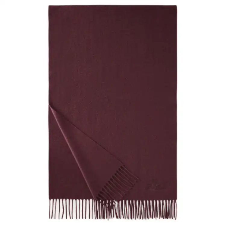 Loro Piana Cashmere Knit Scarves Women's Burgundy