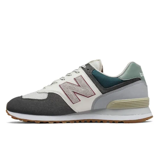 New Balance 574 Grey Cream Mint Green