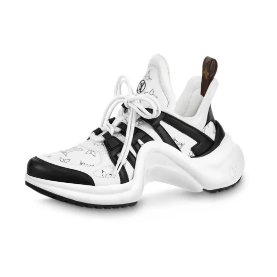 LOUIS VUITTON Archlight 1.0 Sneakers 'White Black With Hollow Monogram' Women's