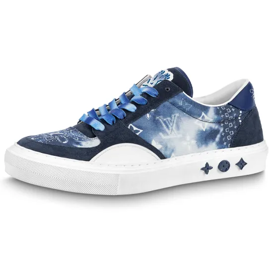 LOUIS VUITTON Ollie Sneakers 'Blue Tie Dye Style Monogram'