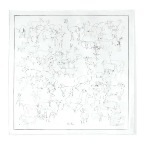 Loro Piana Mulberry Silk Scarves Women's White