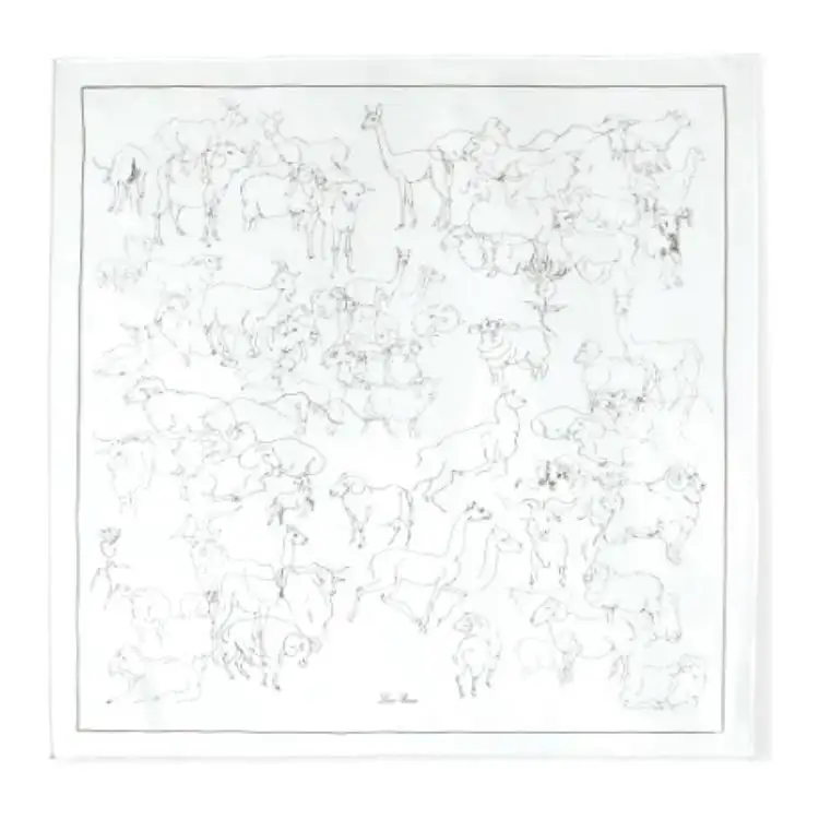 Loro Piana Mulberry Silk Scarves Women's White