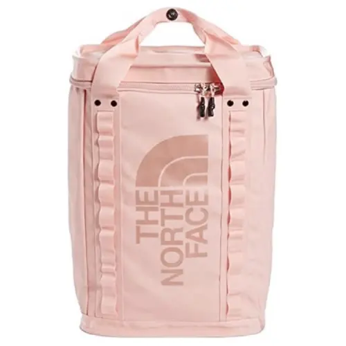 THE NORTH FACE 26L Large Capacity Portable Backpack Outdoor Bag Nylon Fabric Pink Gold Unisex