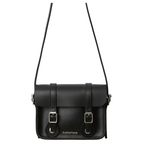 Dr.Martens Smooth Leather Crossbody Bag, Shoulder Bag Mini Unisex Black