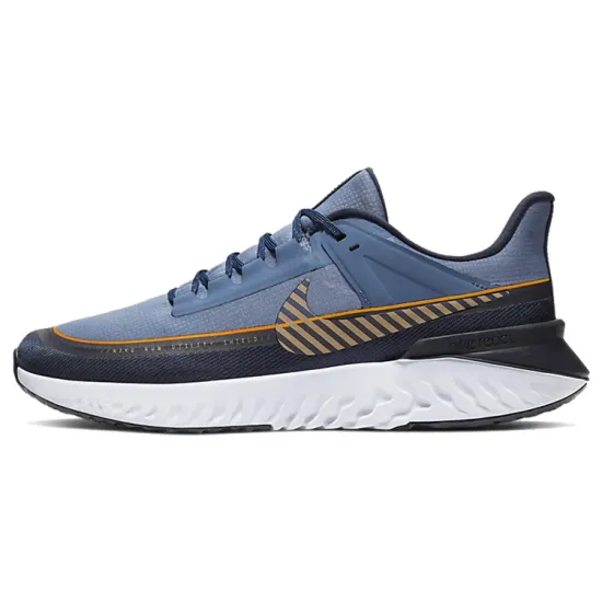 Nike Legend React 2 Running Shoes Men Low-top White/Royal Blue/Fern Green