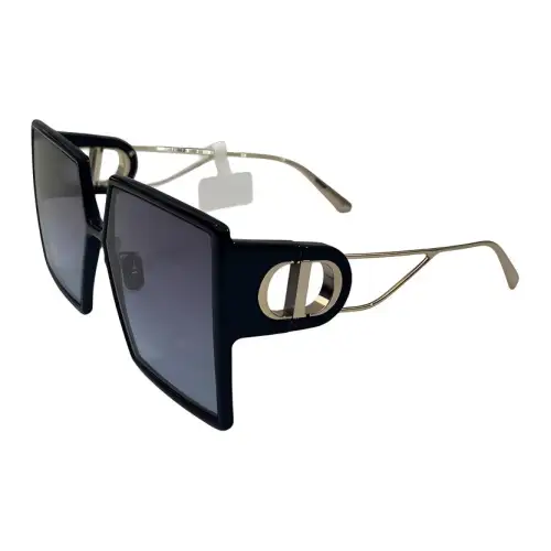 DIOR Irregular Shape Sunglasses Women's Black