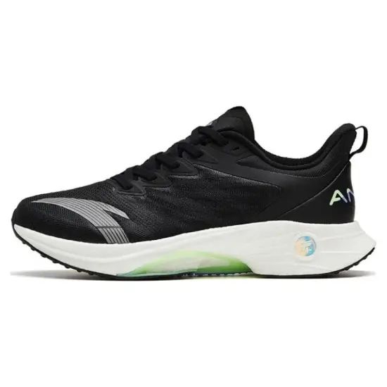 Anta MACH 3.0 Anti-Slip Wear-Resistant Low-Top Running Shoes Women's Black White