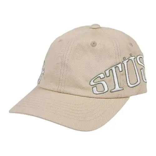 Stussy Cotton Baseball Caps Men's Khaki