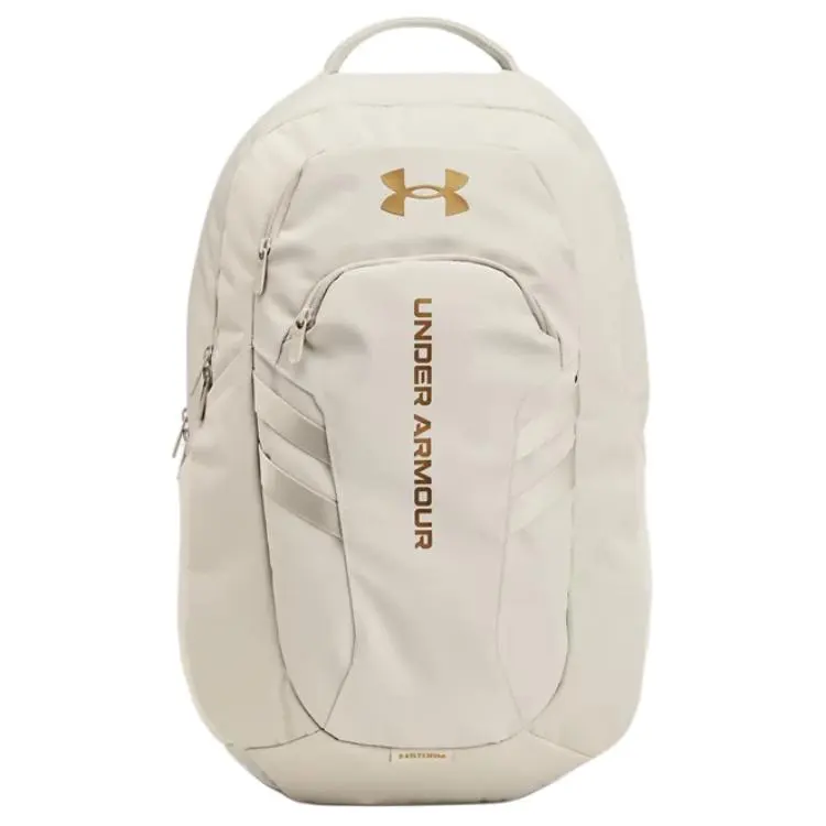 Under Armour Under Armour Polyester+Polyurethane Backpack Regular Unisex Summit White & Metallic Gold