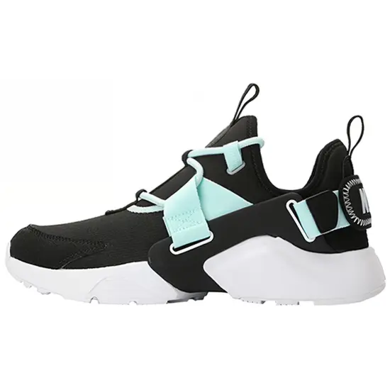 Nike Huarache City Running Shoes Women's Low-top Black/Green