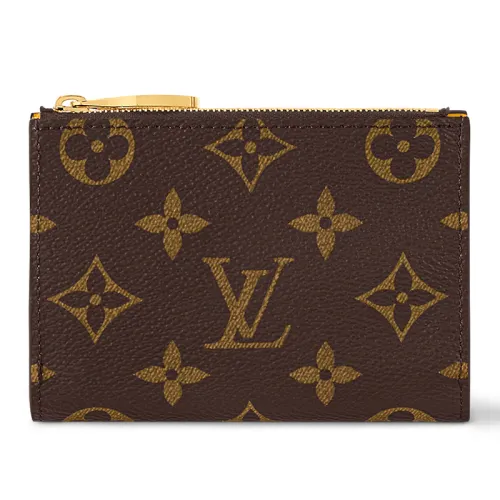 LOUIS VUITTON Lisa Monogram Coated Canvas Wallet Women's Brown & Gold
