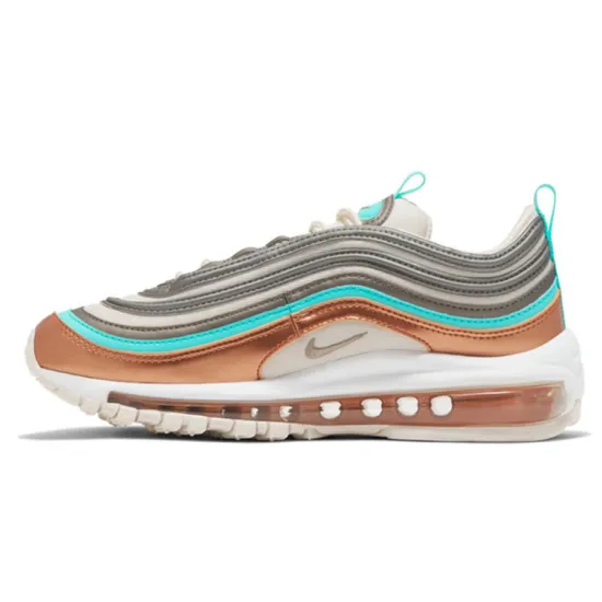 Nike Air Max 97 Running Shoes Women's Low-top Copper/Green