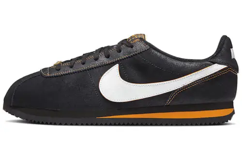 Nike Classic Cortez Day of the Dead Forrest Gump Day of the Dead comfortable shock-absorbing non-slip wear-resistant lightweight low-top running shoes men's black orange