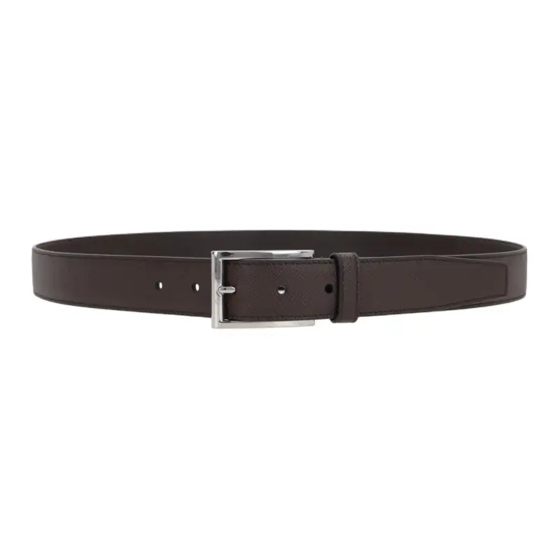 PRADA Leather Belts Men's Brown