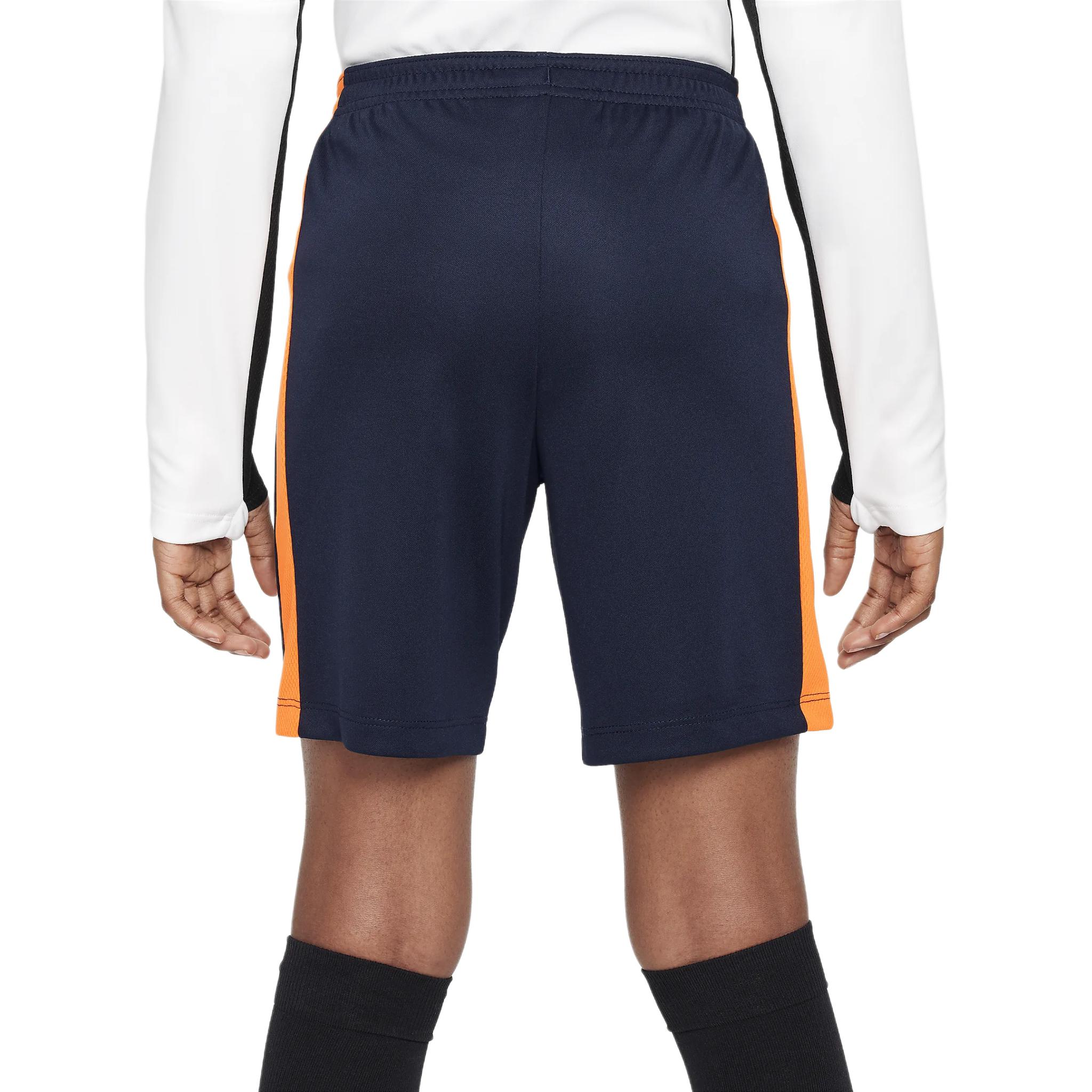 Мужские шорты Nike Dri-FIT Academy23 (темно-синие с оранжевым) — фото 2