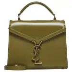 SAINT LAURENT CASSANDRA Cow Leather Shoulder Bag, Crossbody Bag, Handbag Mini Women's Olive Green