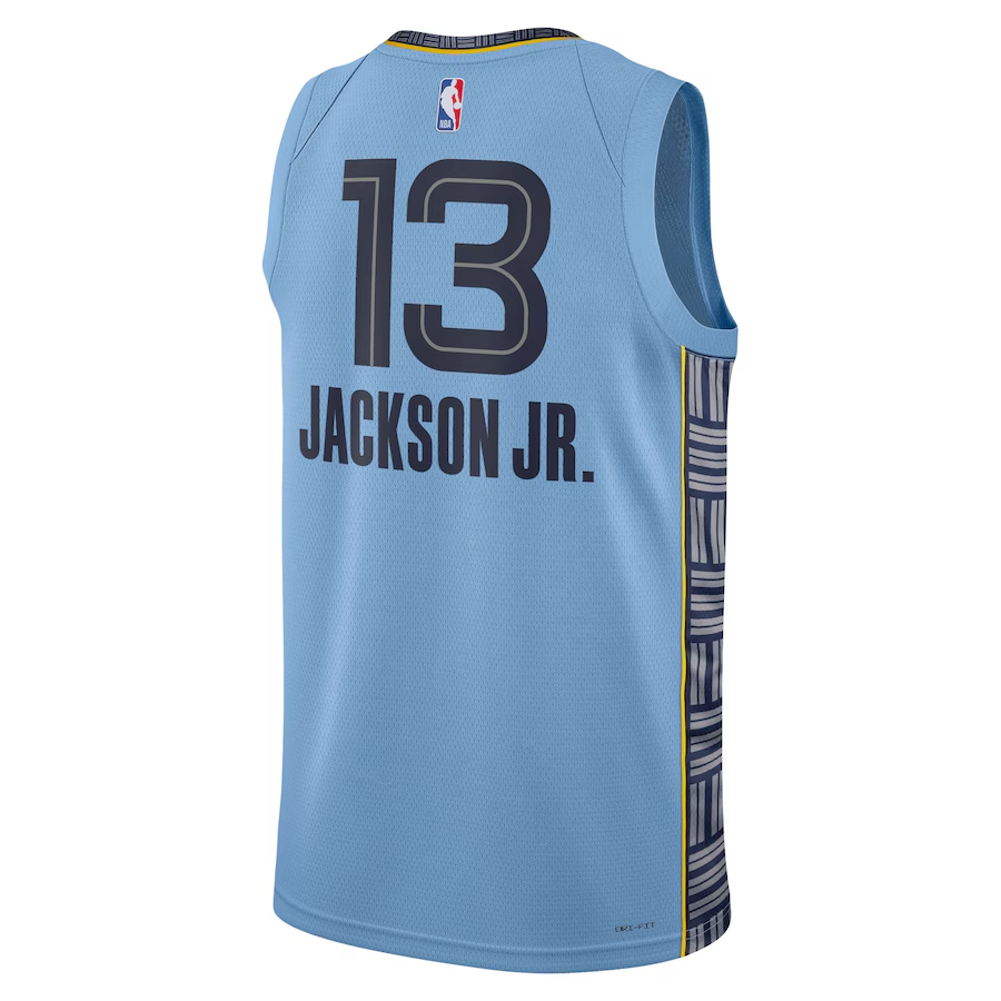 Jordan Jaren Jackson Jr Swingman Basketball Jersey Unisex Light Blue