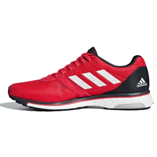 Adidas Adizero Adios 4 Running Shoes Men Low-top Red/White
