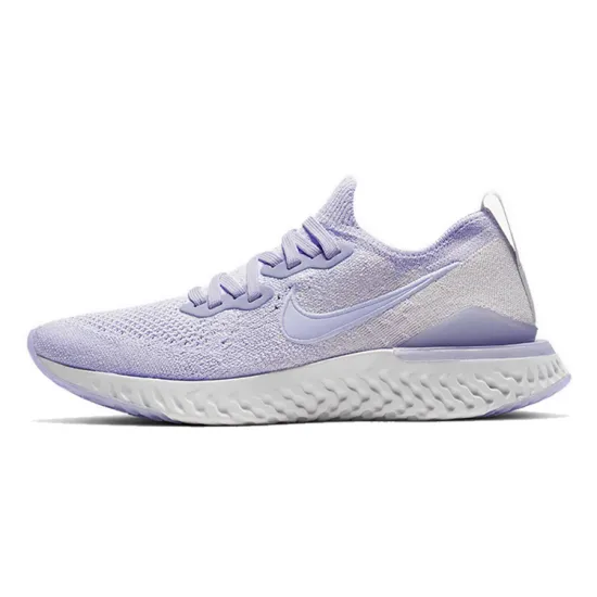 Nike Epic React Flyknit 2 Running Shoes Women's Low-top Grey/lavender Purple