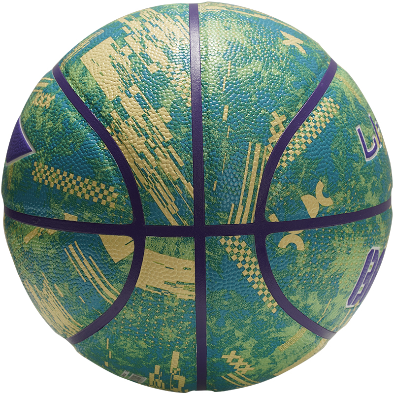 Li Ning Pu Basketball Graffiti Green Size 7 Training