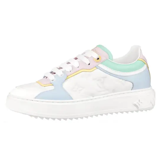 LOUIS VUITTON Time Out Sneakers 'White With Baby Shades' Women's